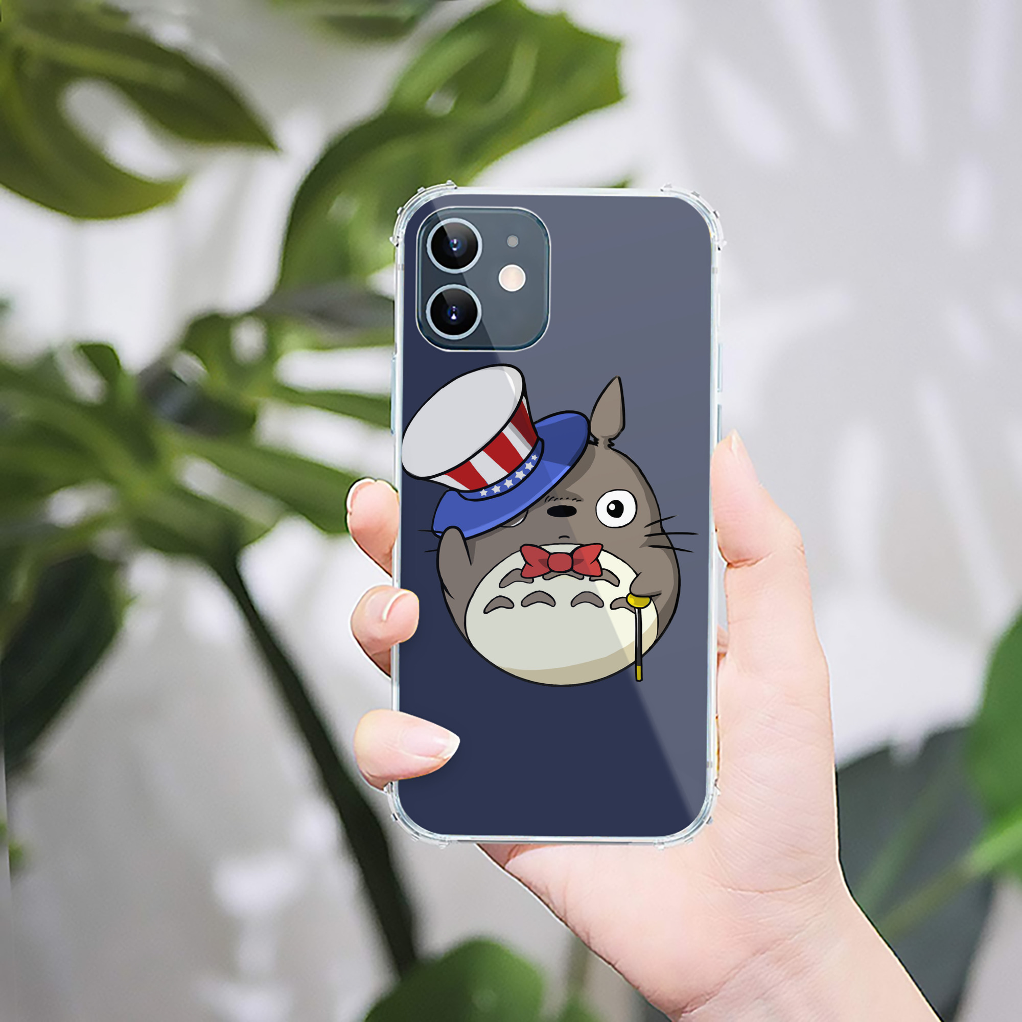 （画像用） となりのトトロ 草壁メイ 草壁サツキ My Neighbor Totoro Satsuki Kusakabe Mei Kusakabe 【iPhone 12シリーズ対応】透明スマホケース（クリアソフトケース）